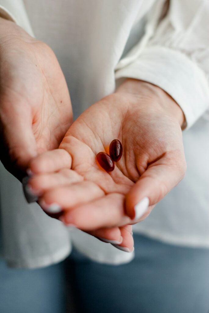 Supplements in hand