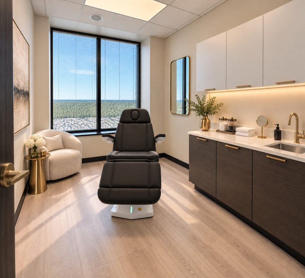 ELARIS North Shore private treatment room with window view